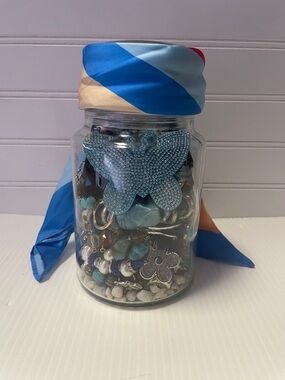 Mystery Jewelry Jar-Teal Summer.